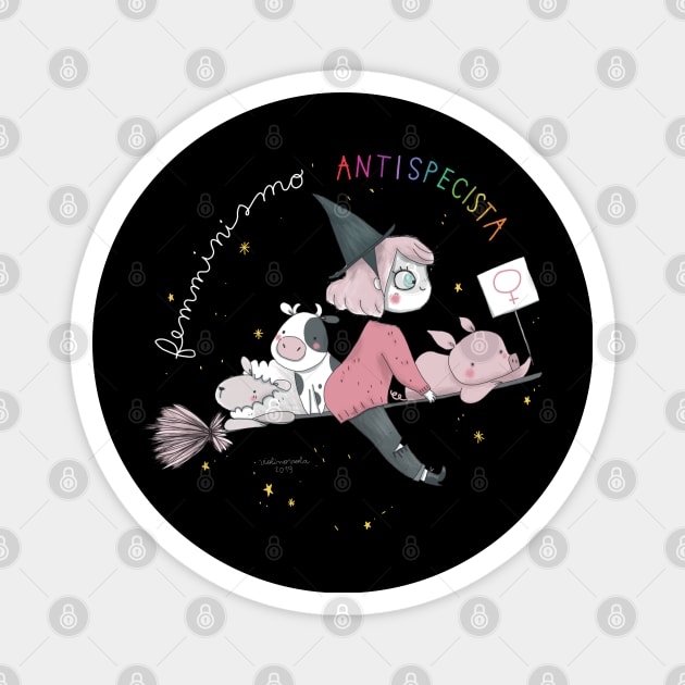 antispecism feminism Magnet by violinoviola